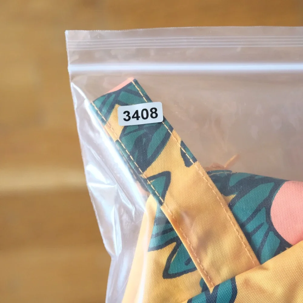 BAGGU Orange Tree Dopp Kit Yellow Fruit Print Recycled Nylon Travel Bag OS